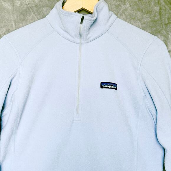 Patagonia Women’s 1/4 Zip Fleece Pullover Periwinkle Blue Size S - Picture 3 of 9